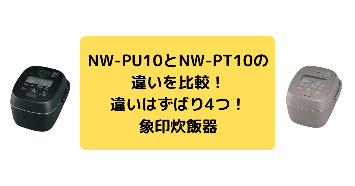 NW-PU10とNW-PT10の違いを比較！違いはずばり4つ！